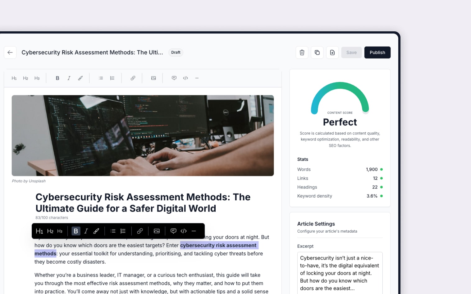 Auto generate high-ranking articles