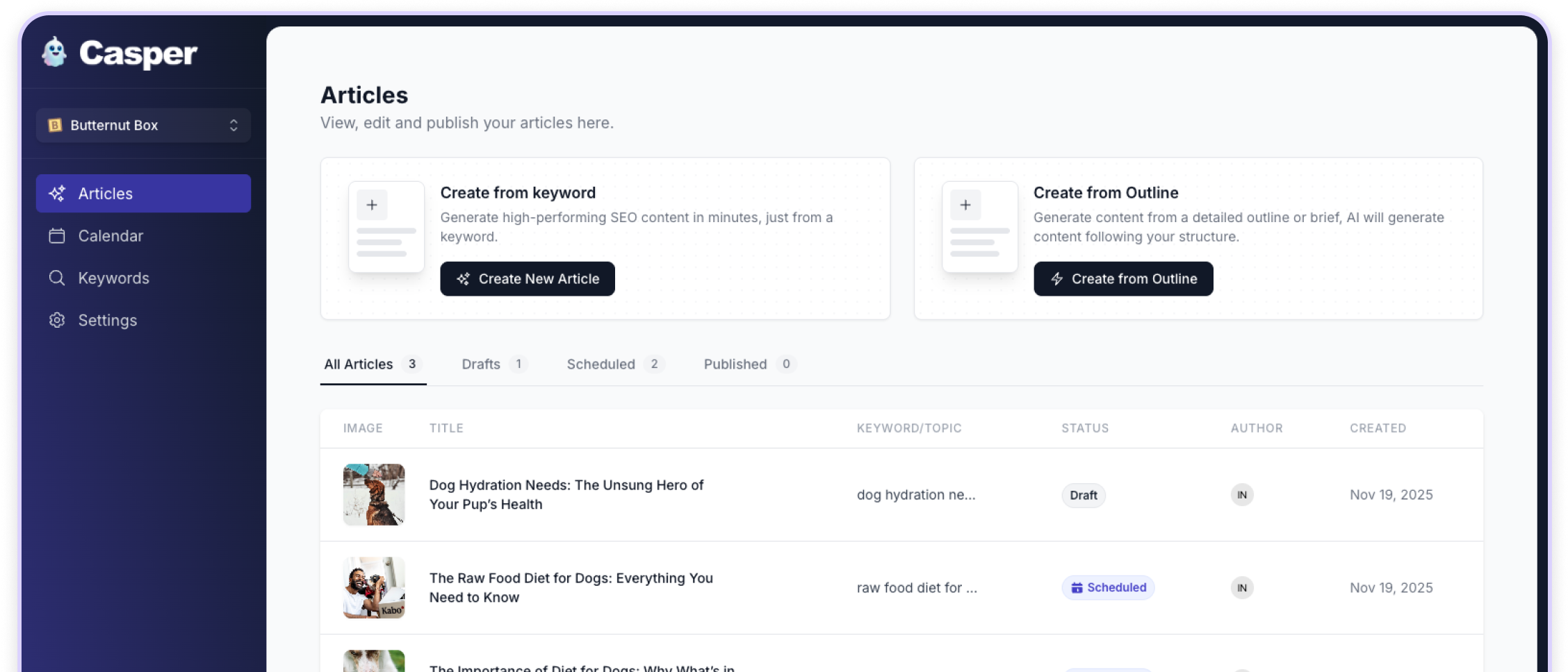 Casper product overview