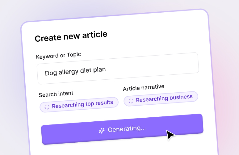 Instant article generation
