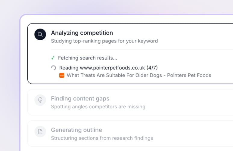 Multi-step research process